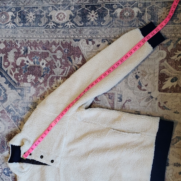 J. Crew cream navy sherpa authentic fleece - Picture 11 of 11